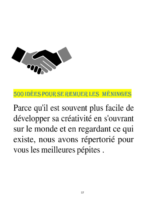 500 idées pour se remuer les méninges