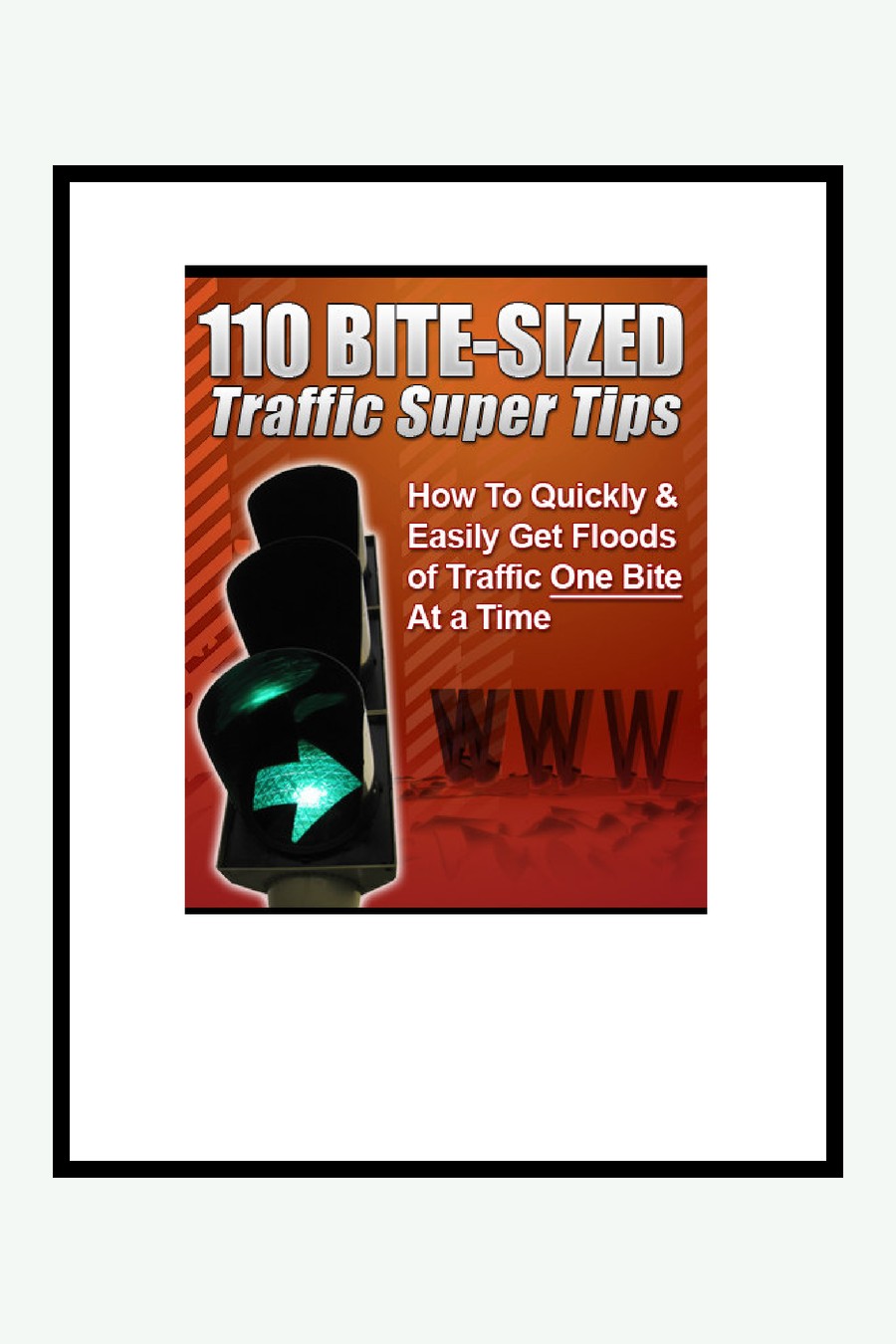 110 conseils express pour générer du trafic 110 Bite Sized Traffic Super Tips couverture