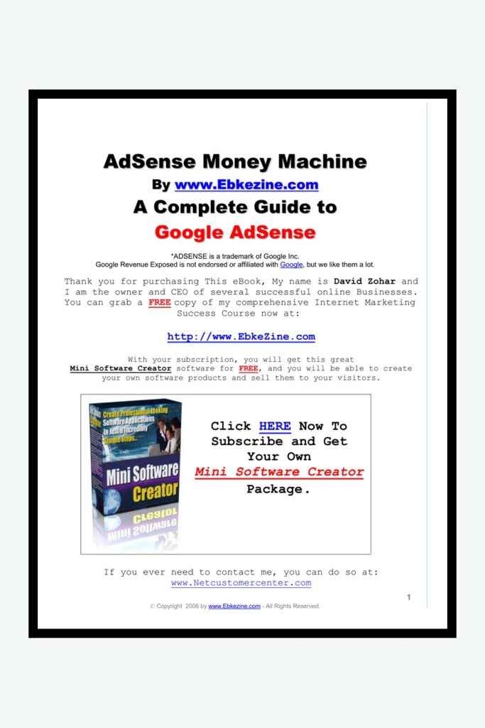 Machine à revenus AdSense