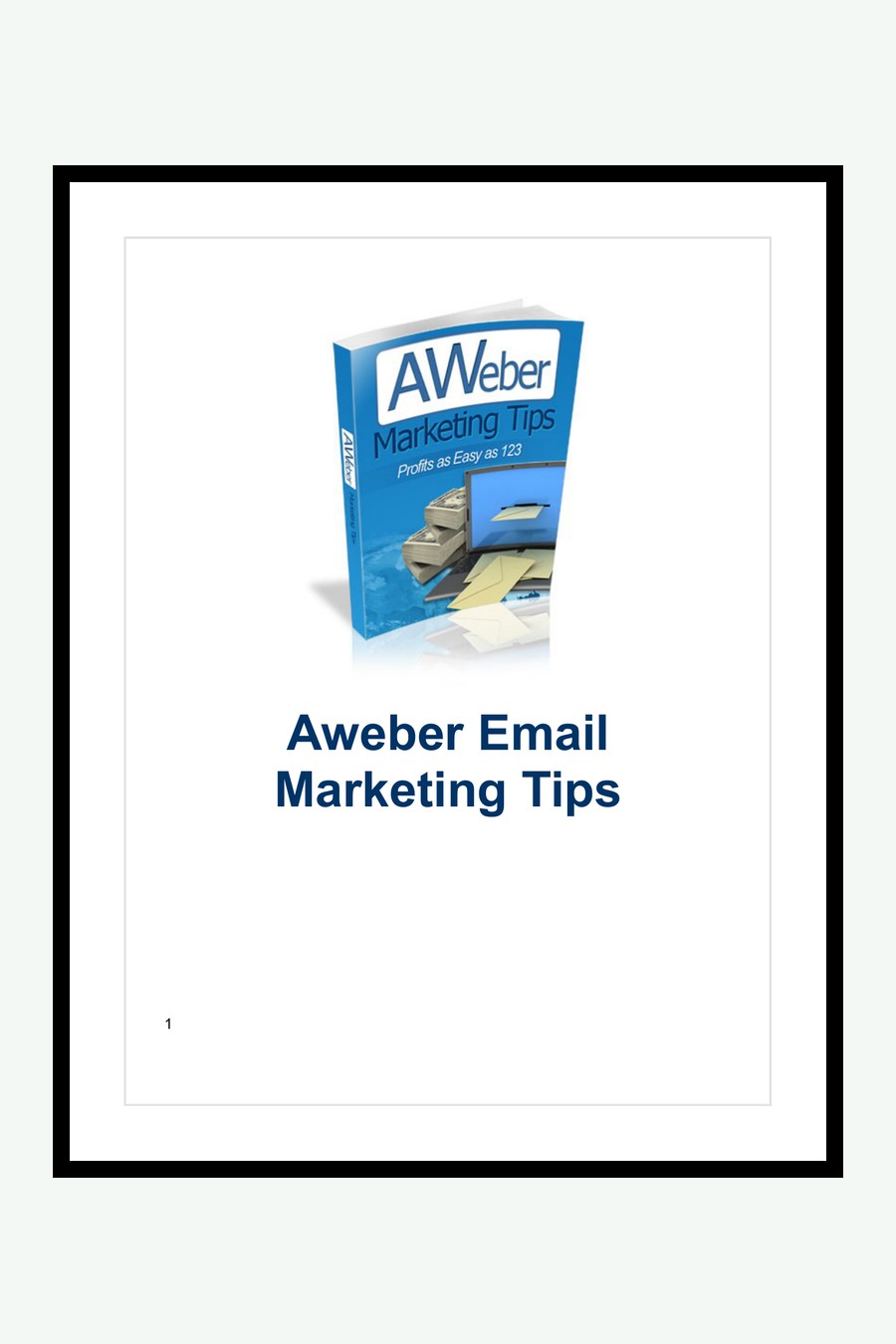 Aweber Marketing Tips couverture