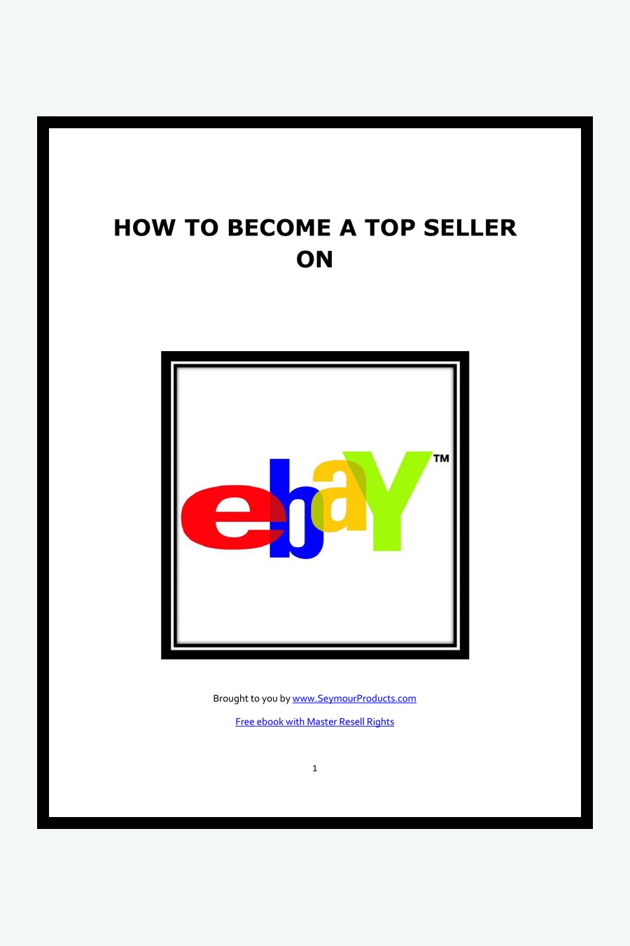Become A Top Seller On Ebay couverture