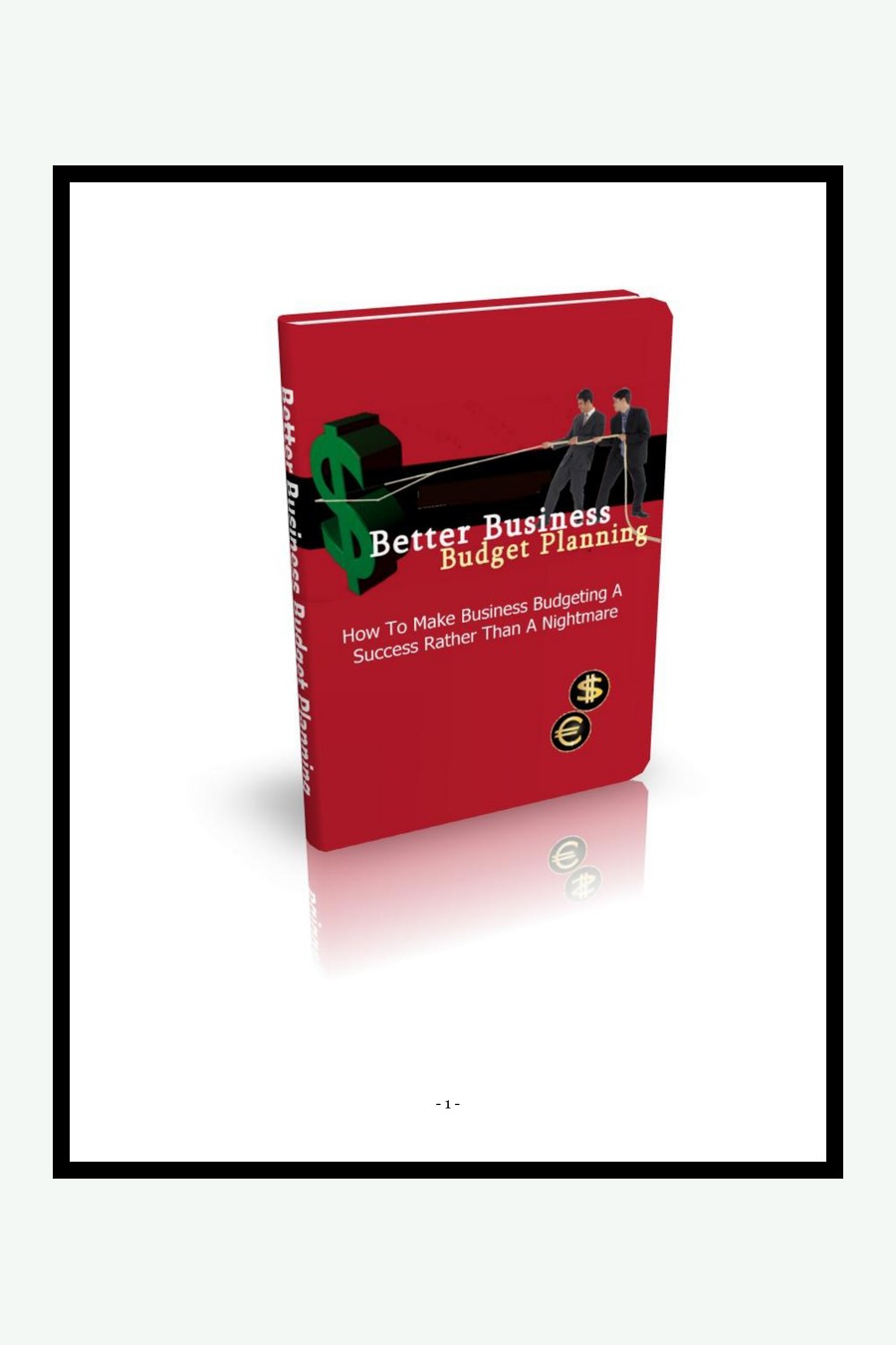 Mieux planifier le budget d’entreprise Better Business Budget Planning couverture