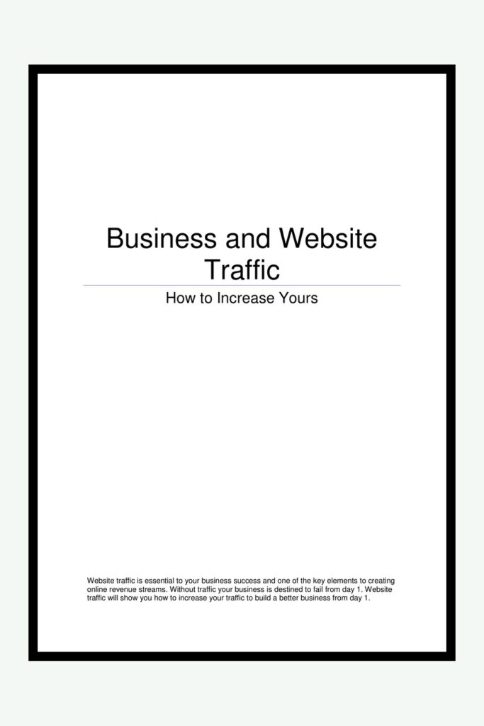 Trafic pour entreprise et site web
