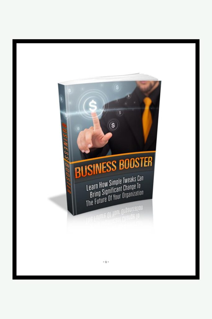 Booster d’entreprise