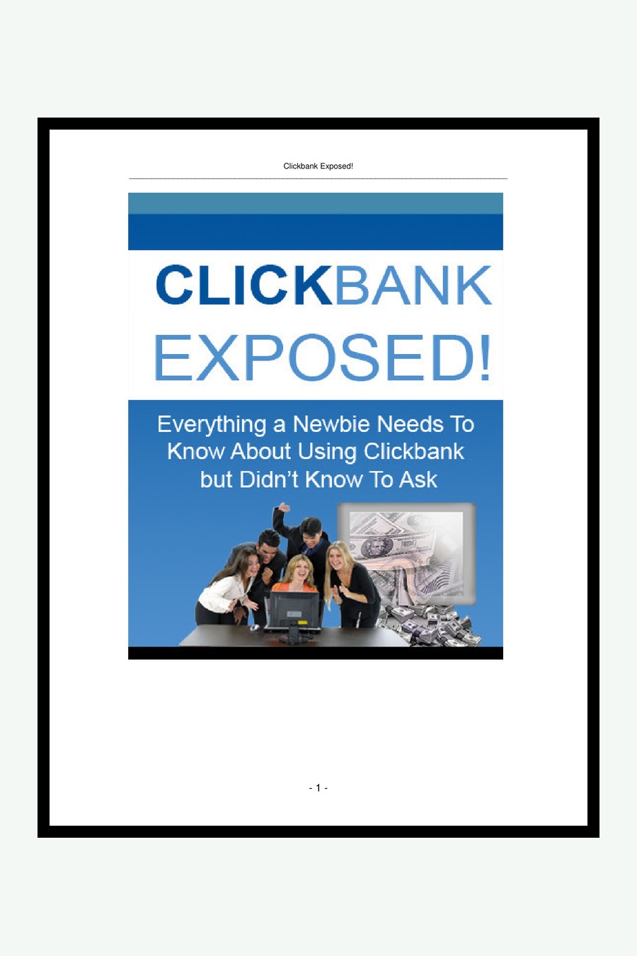 ClickBank révélé Clickbank Exposed couverture
